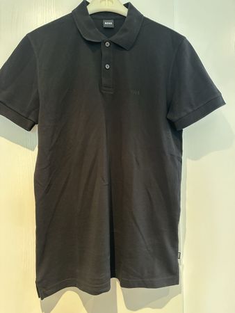 Schwarzes BOSS Poloshirt Gr. L Sommerkleidung Herren Kurzarm