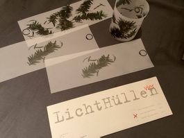 WINDLICHT-/KERZEN-UMRANDUNG/LICHTHÜLLEN (8 Blatt/Ex.) NEU