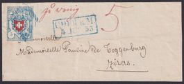 CHUR 1855, 17II, Rayon I hellblau, T.9 C2-LU, Nachtaxiert!