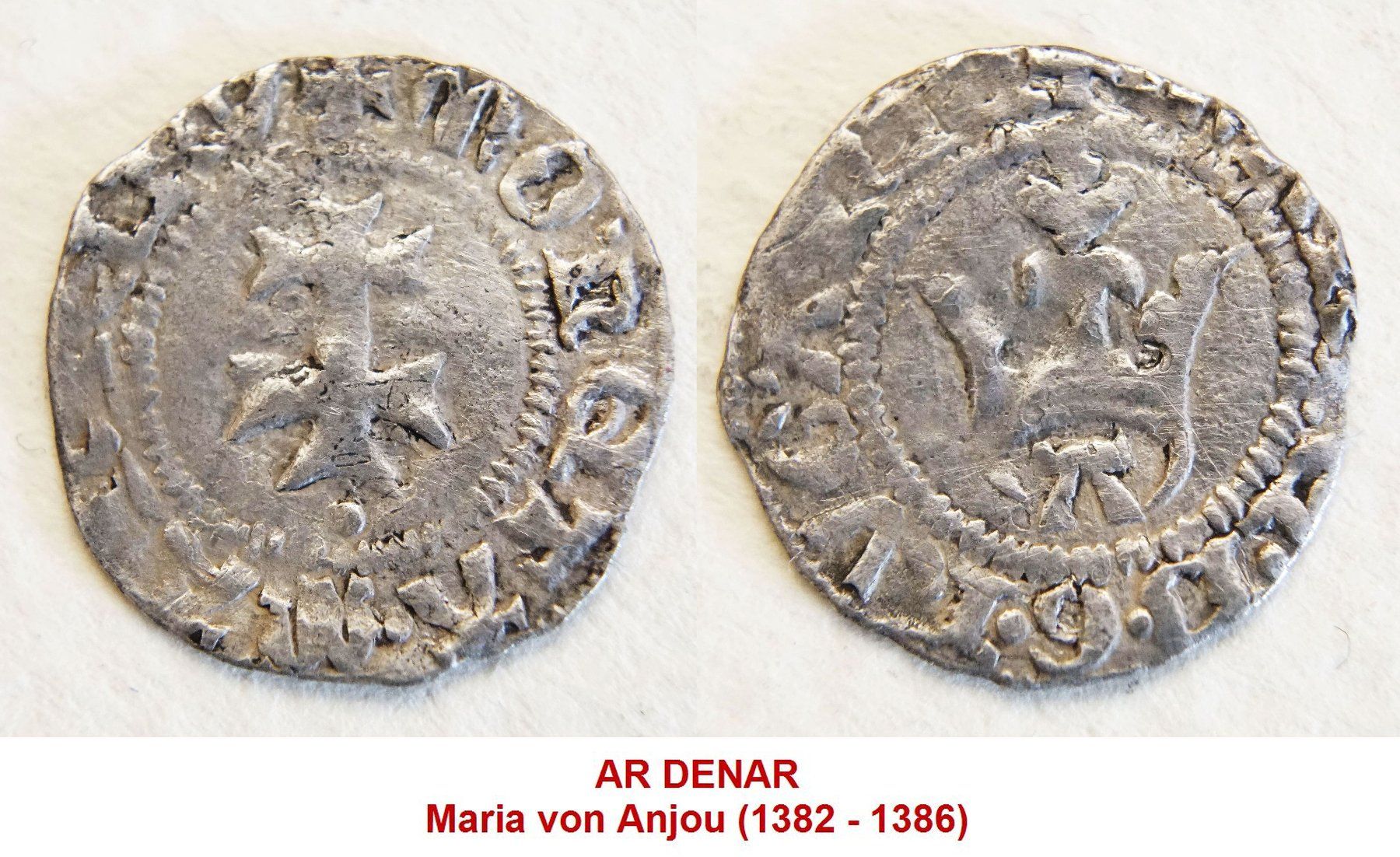 Alle Münzen: Maria von Anjou 14. Jh – Gebraucht aus Flamatt von samowarow