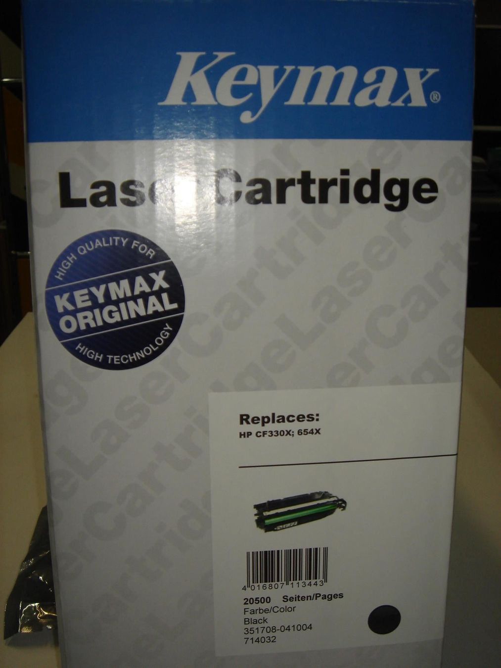Hewlett Packard Cartucce per stampanti & toner: HP 654X Black  /  CF330X   Keymax – Nuovo e nell'imballaggio originale da Lommiswil venduto da Upa