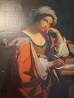Ölgemälde Apostel Johannes/ Persischen Sybille 19.Jh.