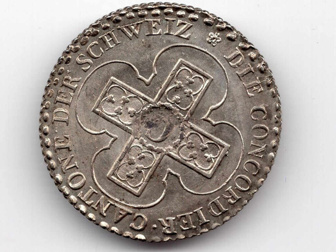 Tutti le monete: (744) Bern, 5 Baz, 1826 Variante Top – Usato da Rüthi (Rheintal) venduto da erdnuessli1 1
