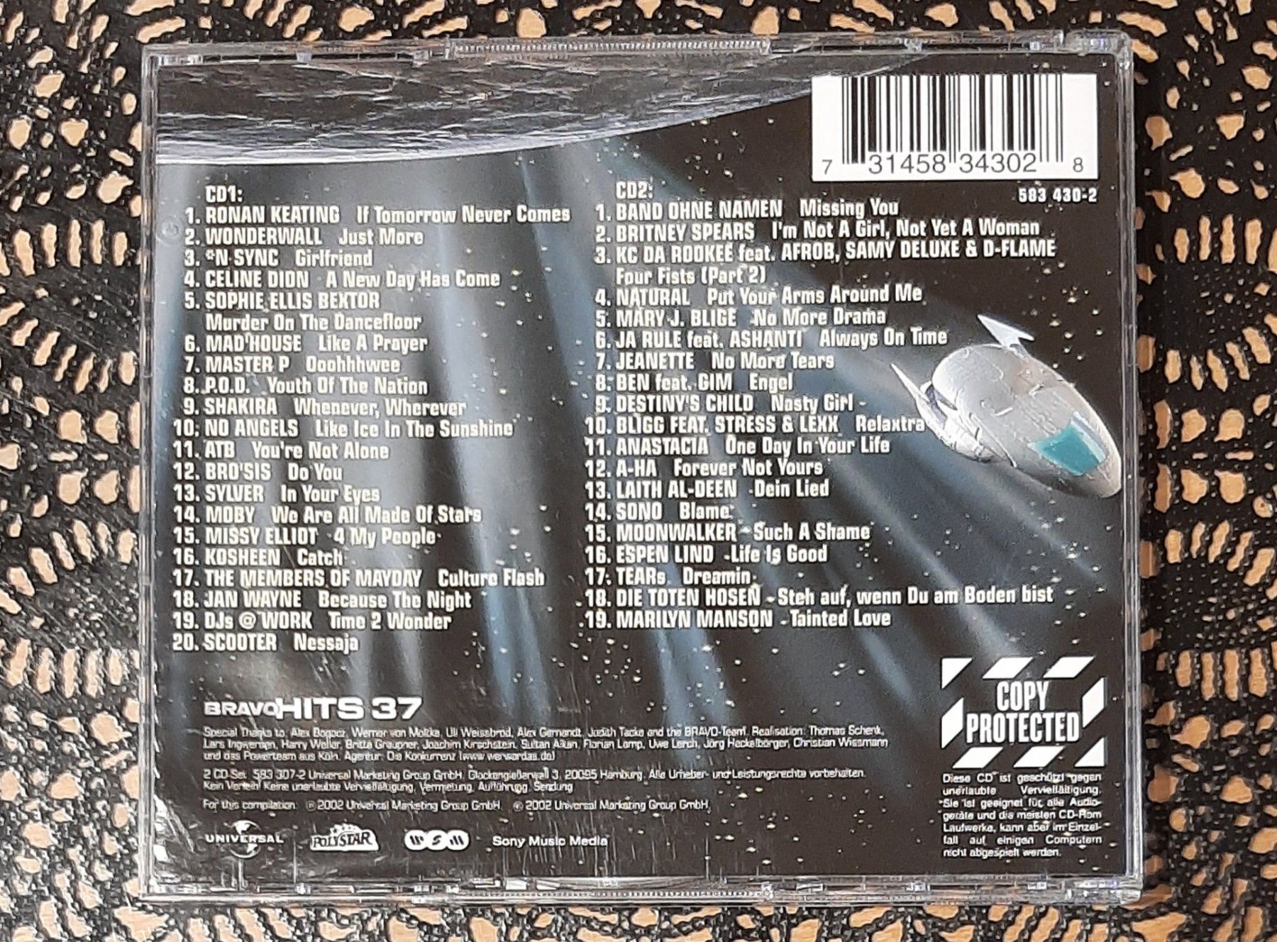 CD: Bravo Hits 37, Doppel CD, 2002, Hit Compilation, Sampler – Usato da Amriswil venduto da Celini3 1