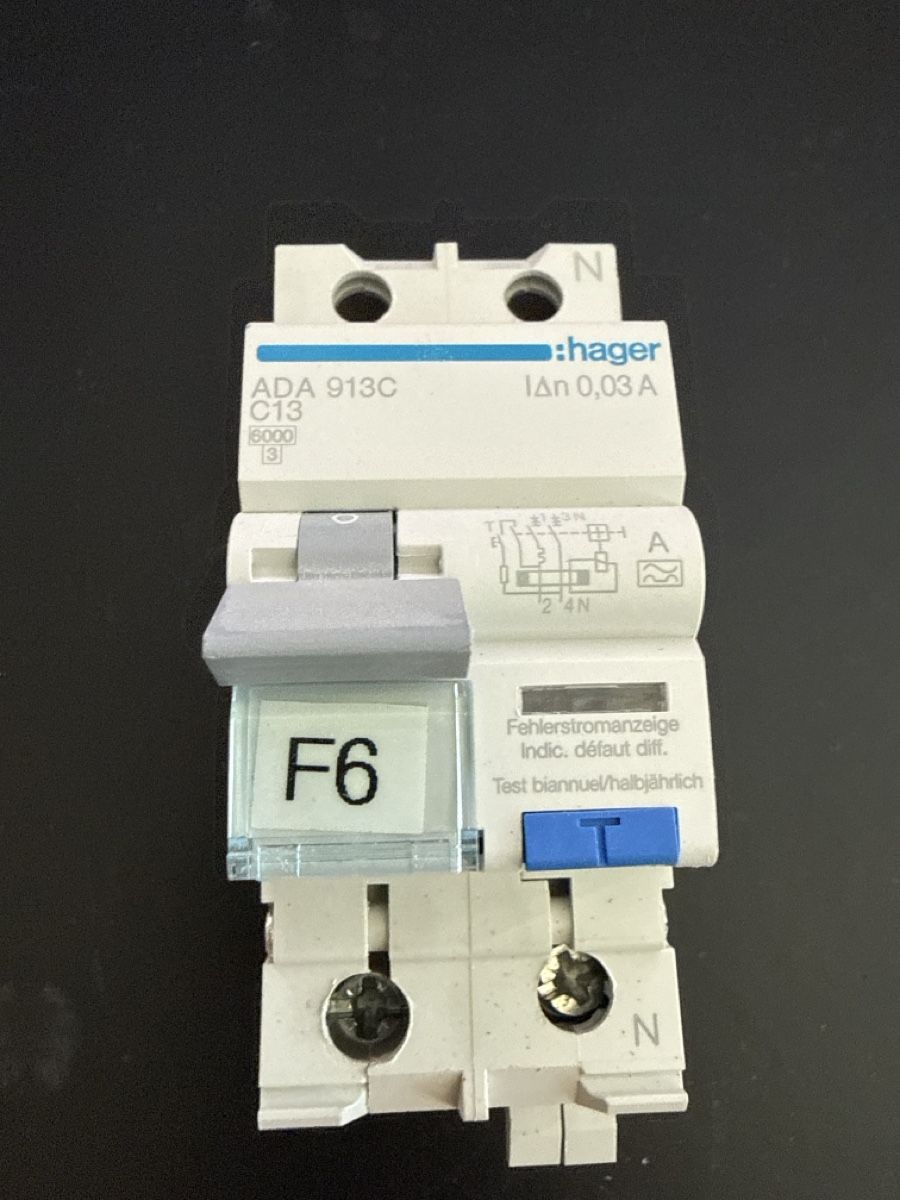 Hager Alimentazione elettrica: Sicherung Hager ADA 913C C13 0.03A 24N – Usato da Frick venduto da Rockford