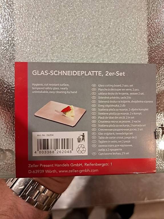 Piatti di portata: Glas Schneideplatten von Zeller 2er Set – Usato da Udligenswil venduto da pablo_picante 1