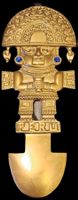 Skulptur - Figur Tumi Messing aus Peru