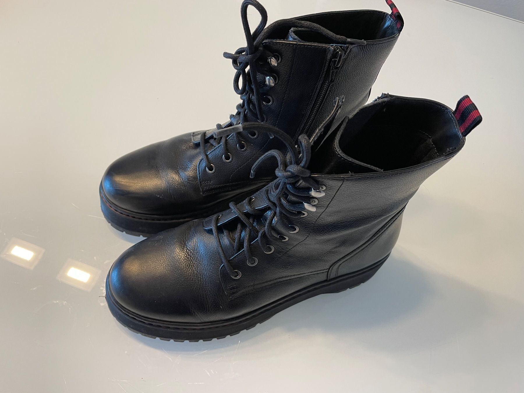 Damenschuhe: Plateau Stiefel (Leder),  Gr. 41 – Gebraucht aus Murten von janegood 1