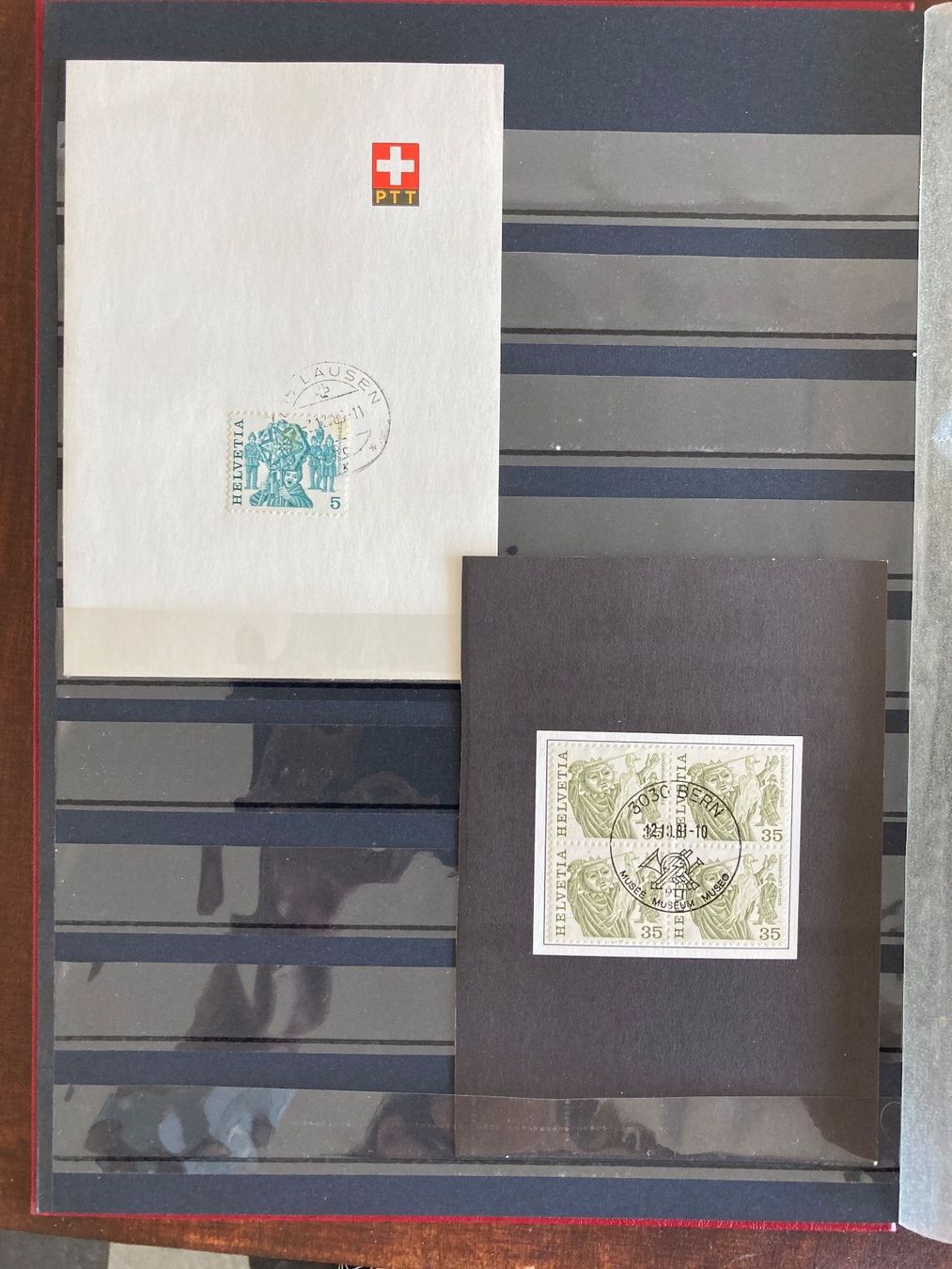 Alle Briefmarken: Briefmarkenalbum mit alten Schweizer Briefmarken – Gebraucht aus Bachenbülach von poschte22 5