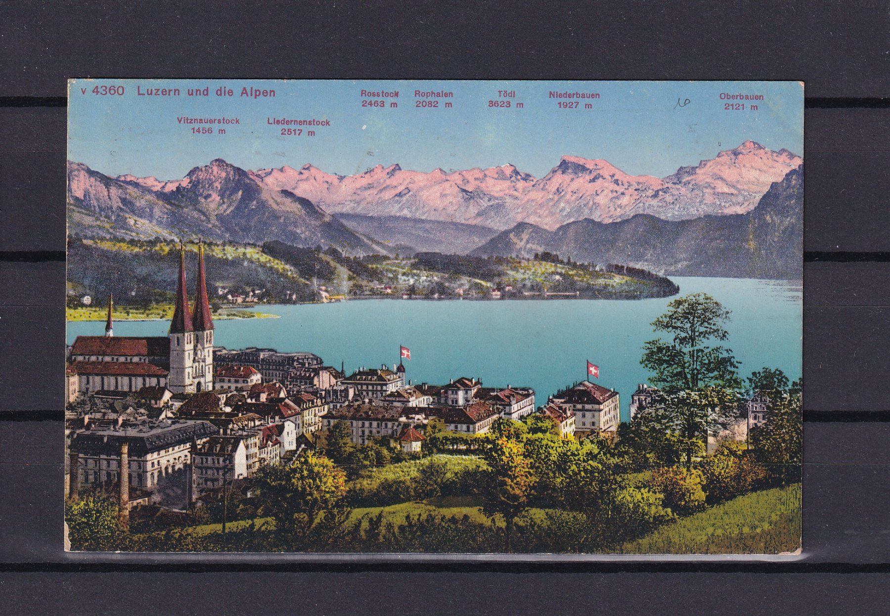 Cartoline postali: Cartes postale LUCERNE  circulées – Usato da Nyon venduto da an54 1