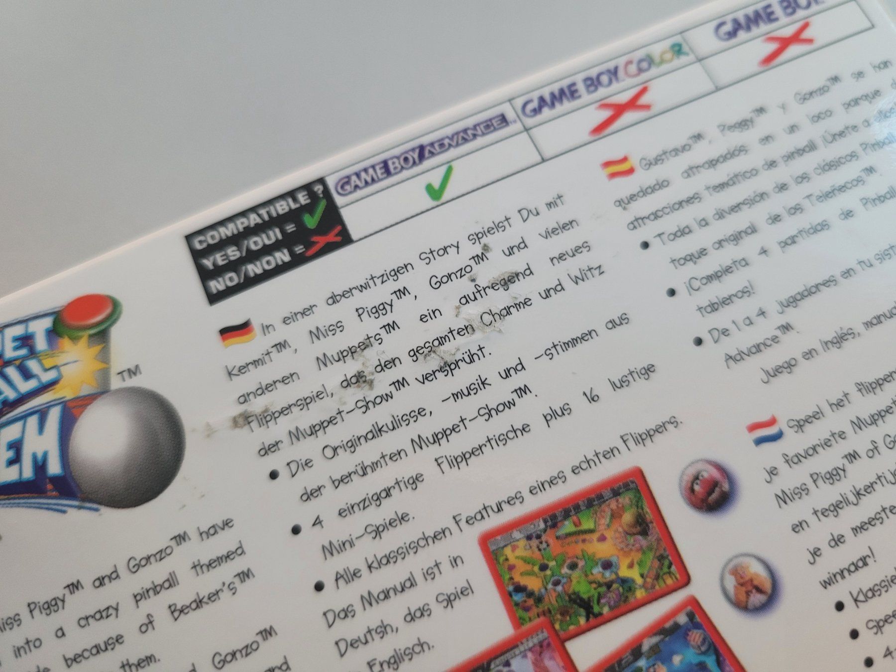 Giochi: Muppet Pinball Mayhem (GBA), selten! – Usato da Uezwil venduto da -Retrogames- 3