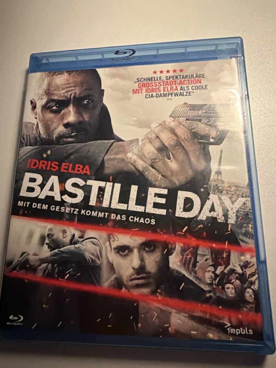 Tutti i DVDs: Action-Thriller Blu-ray "Bastille Day" mit Idris Elba! – Nuovo (secondo la descrizione) da Mümliswil venduto da fra_6gsn