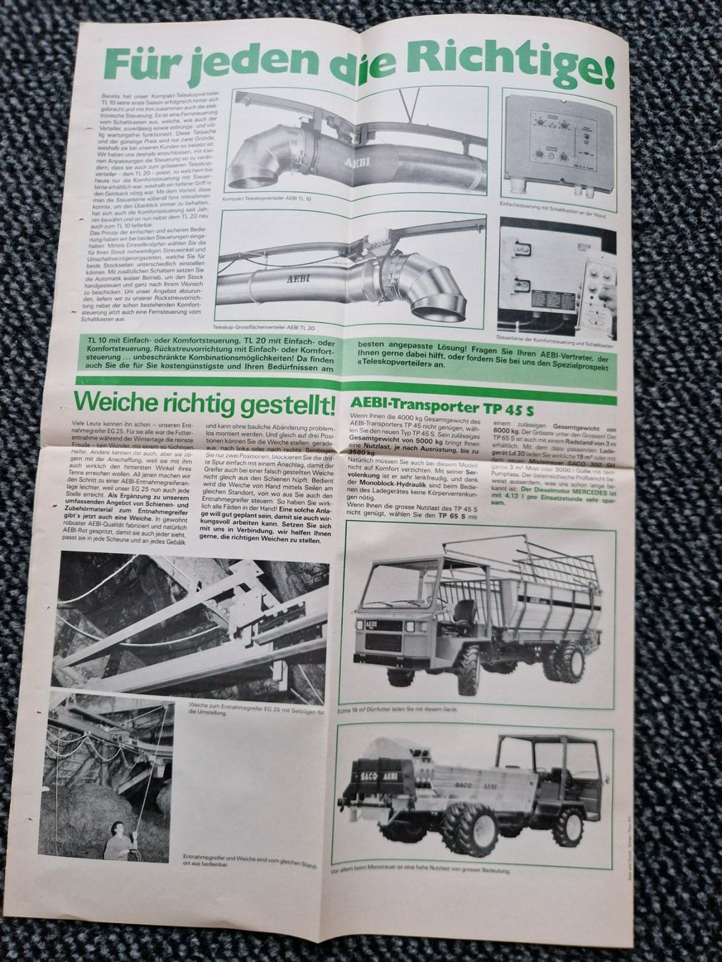 Aebi Trattori: Original Aebi Post Nr. 36 / Jan. 1986 – Usato da Dürnten venduto da Bachtel84 2