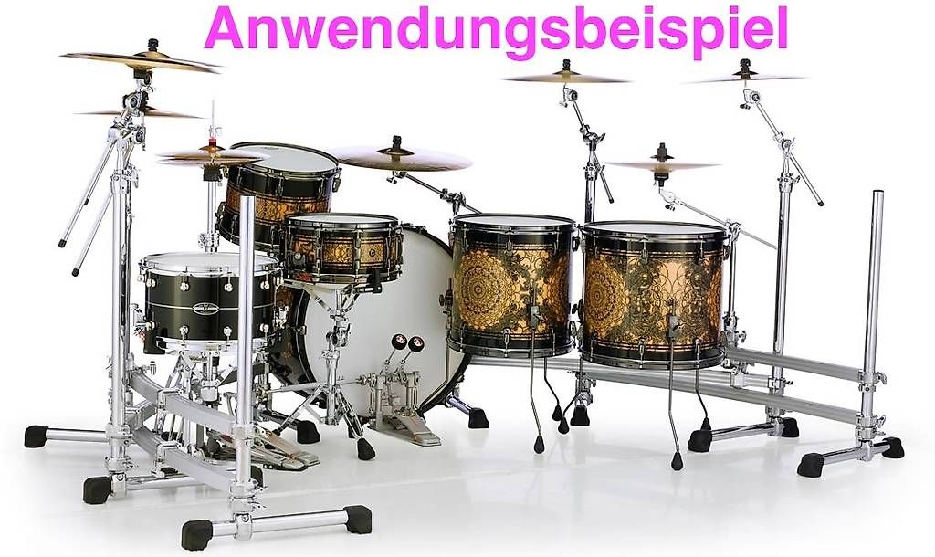 Strumenti musicali: Pearl Three-Sided Drum Rack Chrom – Usato da Zürich venduto da Limitless2000 1