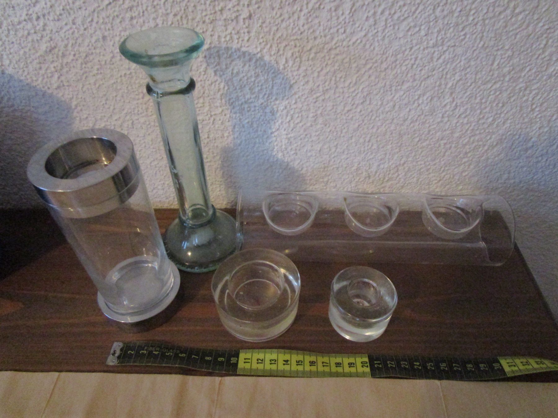 Kerzenständer: Kerzenhalter aus Glas – Gebraucht aus Birmenstorf AG von Edelweiss25