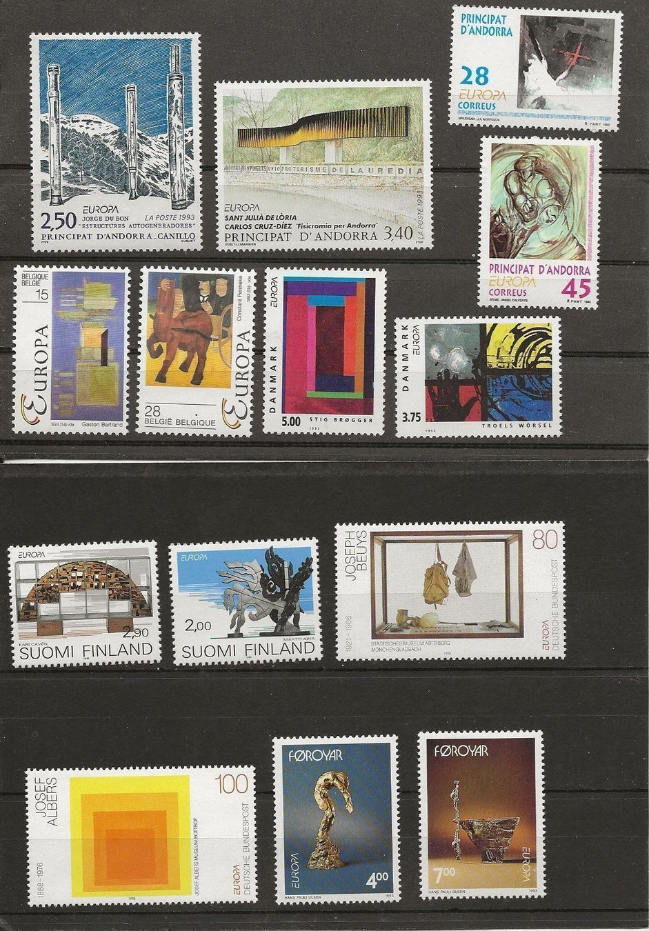 Tutti i francobolli: Europa Tous les pays 1993 ** – Nuovo (secondo la descrizione) da Sion venduto da PierreP01