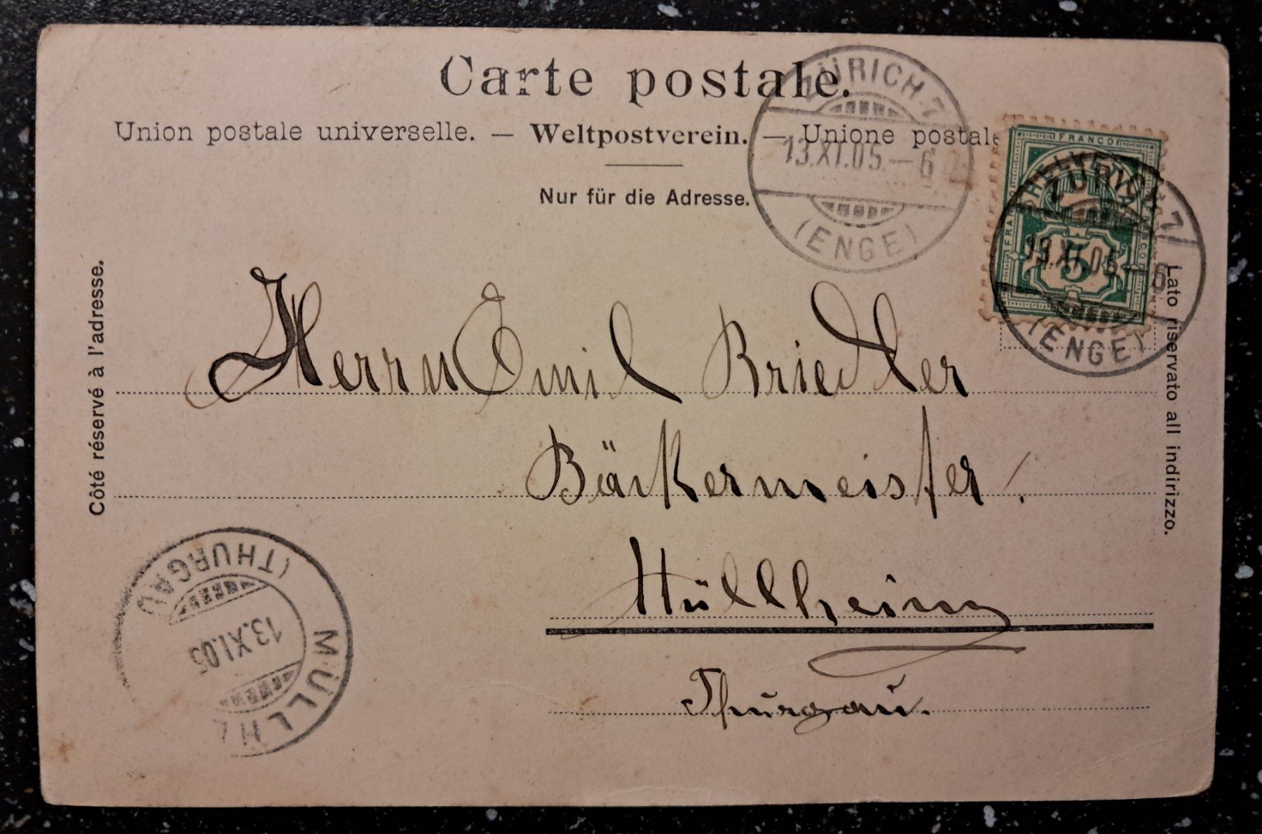 Cartoline postali: ZURICH 1905 - ANIMIERT - EINIGE MANGEL . – Usato da Ponto Valentino venduto da giorgia06 1