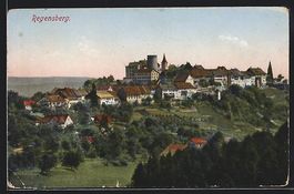 Regensberg, Totalansicht von Ferne auf O