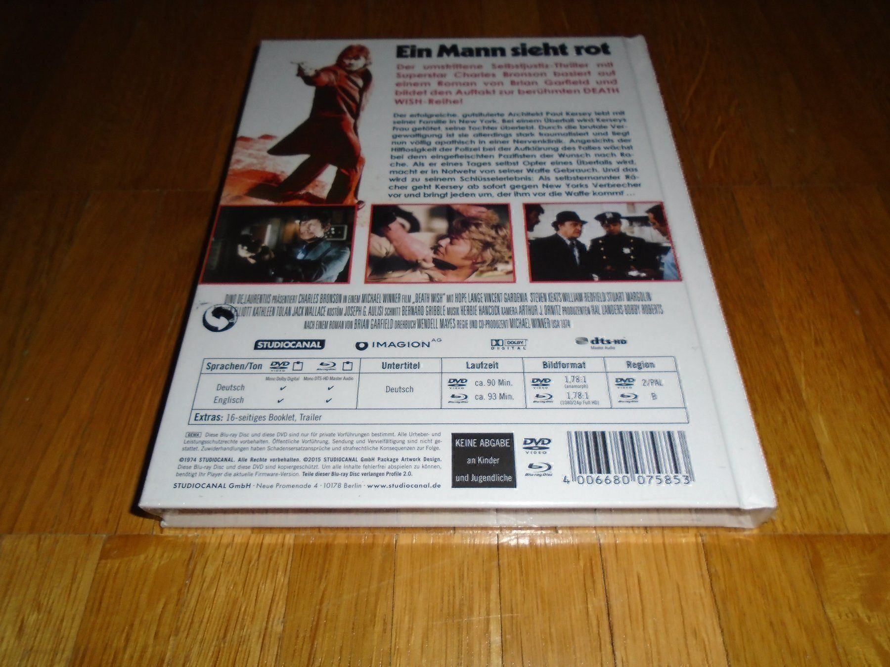 Tutti i DVDs: Death Wish - Ein Mann sieht rot - MEDIABOOK - UNCUT – Nuovo e nell'imballaggio originale da Basel venduto da havsok 1
