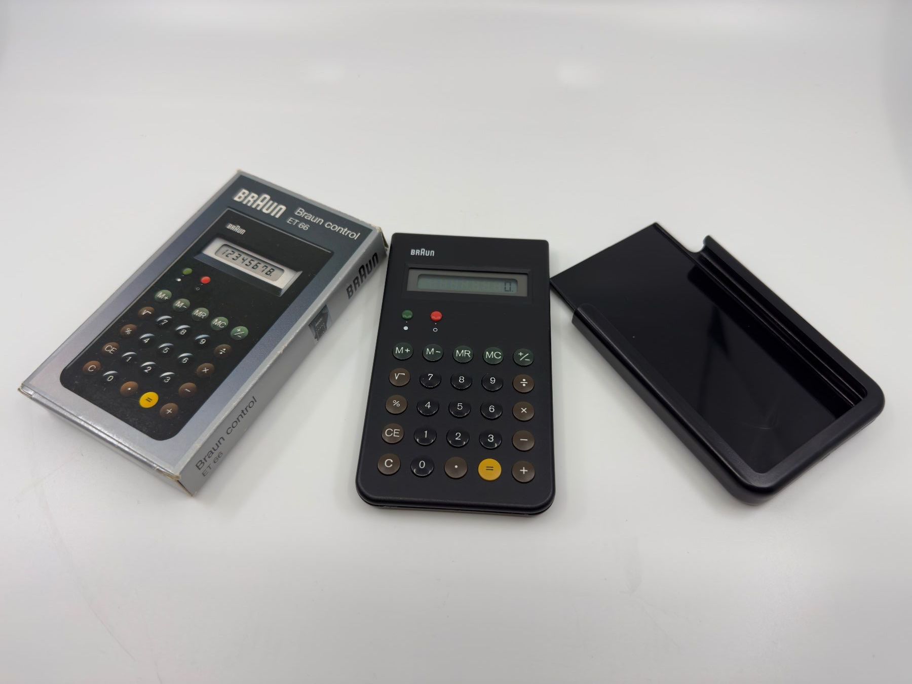 Braun Calcolatrici tascabili: Braun Control ET 66  Solar- Taschenrechner – Nuovo e nell'imballaggio originale da Winterthur venduto da Roli56 9