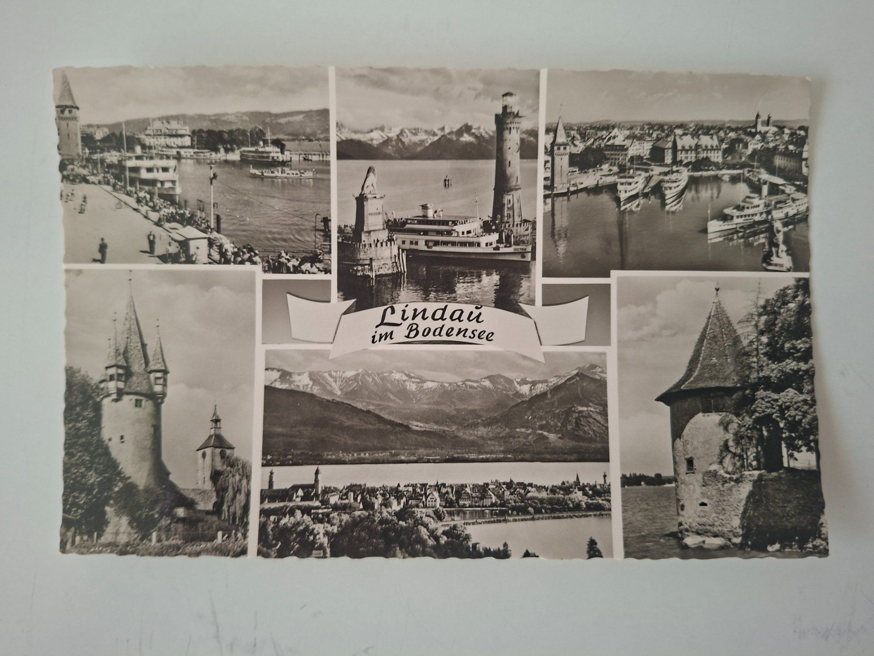 Cartoline postali: 2 Ansichtskarten   Lindau Bodensee   echte Fotografie – Usato da Zürich venduto da Daniel517 2
