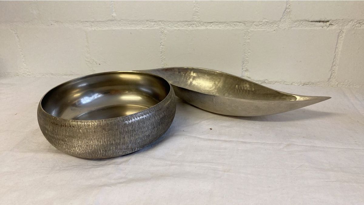 Ciotole: Edle Schalen, Metall-Design, 2er Set, Deko-Objekte, Top – Usato da sursee venduto da trilli-tralli 1