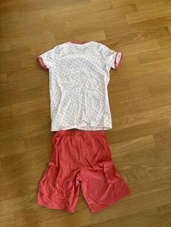 Isa Mädchen Pyjama kurz 146 -152 Bio Baumwolle 🇨🇭Made 🇵🇹