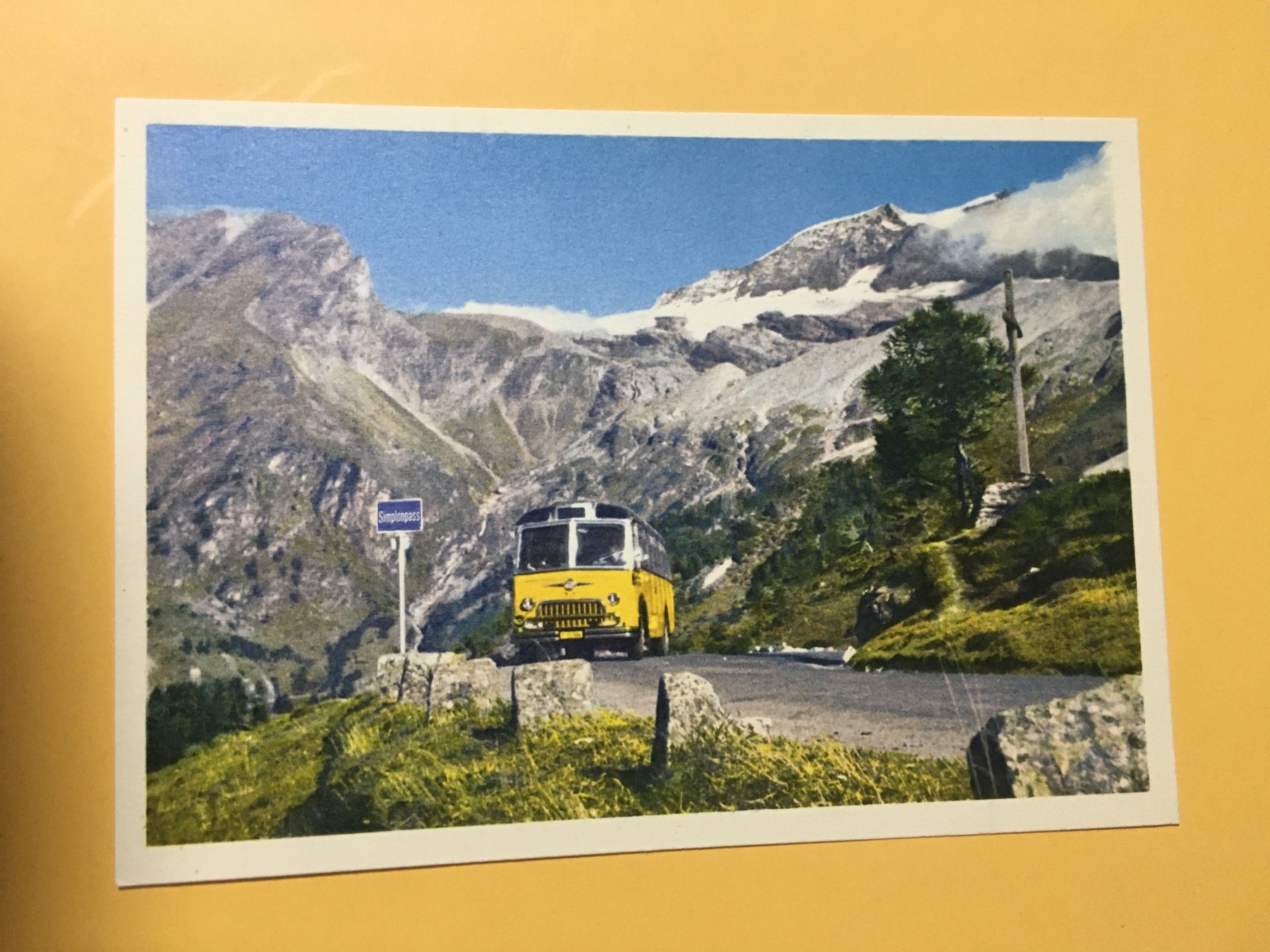 Cartes postales: Postauto Passhöhe Simplon Wallis – D'occasion à Küttigen par Melisch1000