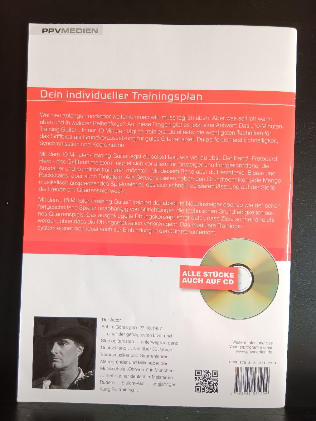 Strumenti musicali: Das 10-Minuten-Training Guitar: Inkl. CD – Usato da Bad Zurzach venduto da BG1 1