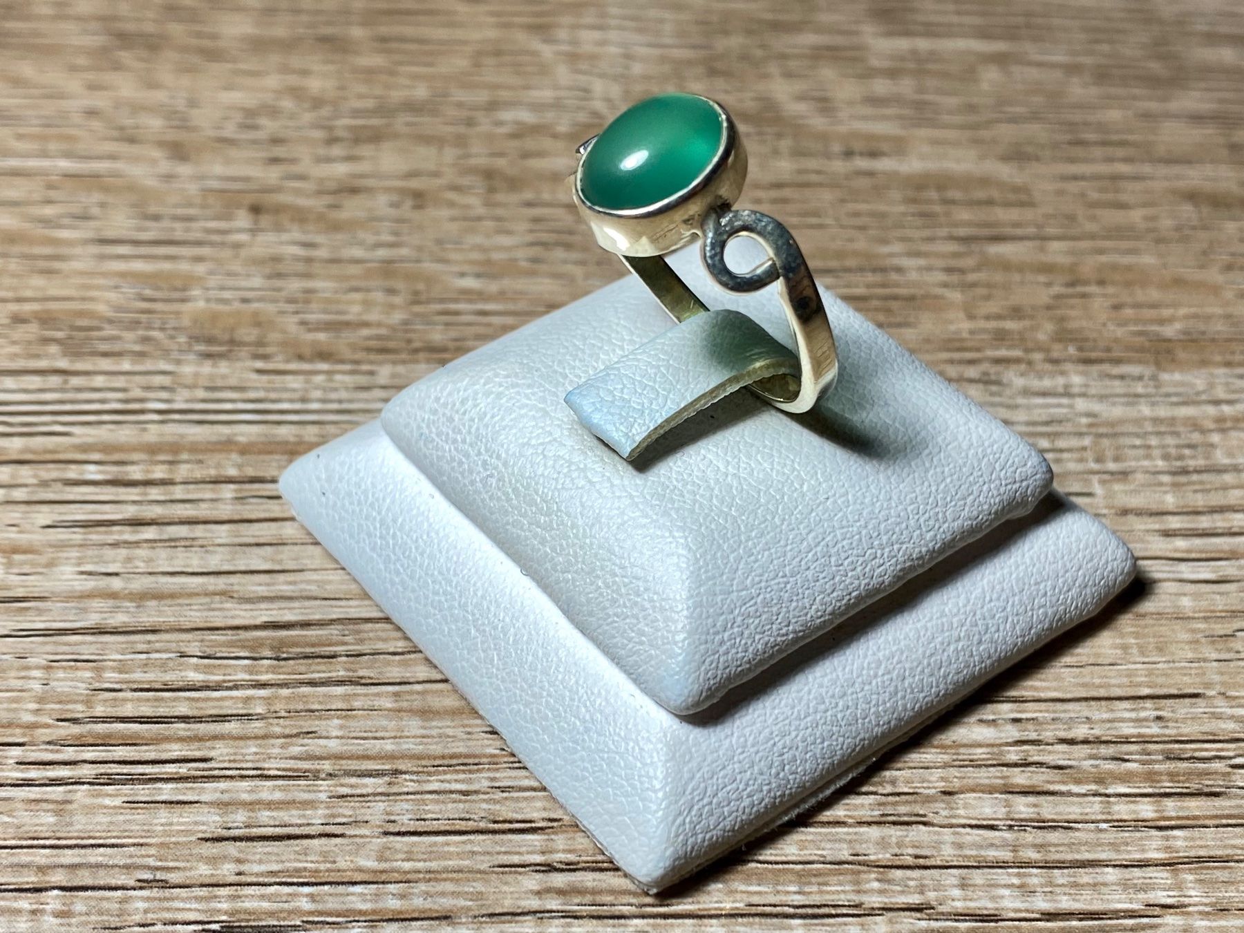 Anelli: Grüner Achat - orientalischer 925 Silber Ring – Nuovo e nell'imballaggio originale da Laax venduto da Kiki_Kingdom3 3