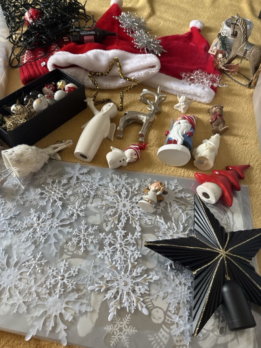 Ghirlande e barre luminose: Weihnachtsdekoration, eine Lichterkette, zwei Pullover und M – Usato da Winkel venduto da Olirickli05 1