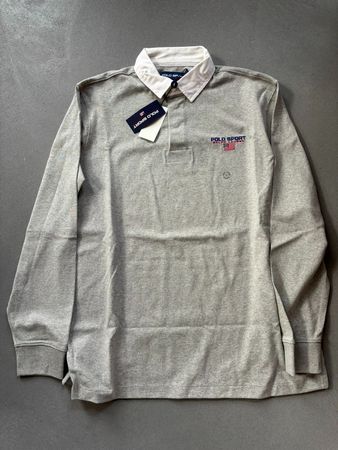 Polo Sport Ralph Lauren Rugby Longsleeve grau Gr. L NEU