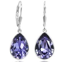 Ohrringe versilbert Primero Crystals 14 mm