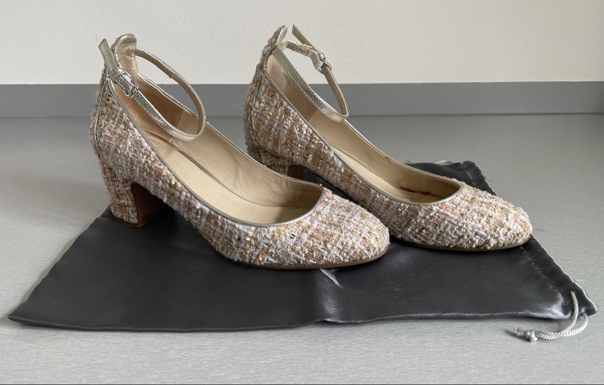 Navyboot Scarpe da donna: Boucle Stoff Navyboot Schuhe, Gr. 37 – Usato da St. Moritz venduto da cri_h9tt
