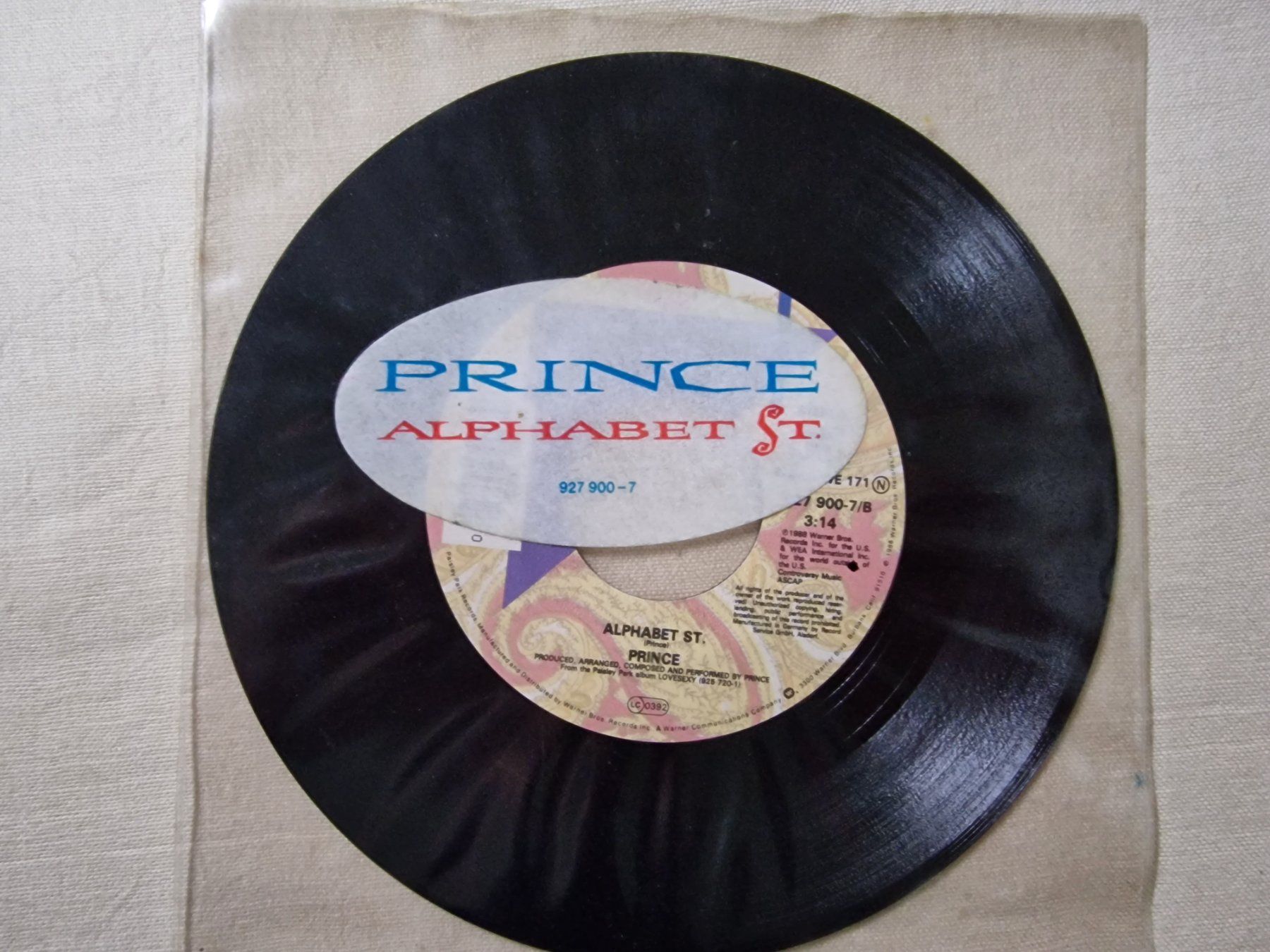Schallplatten: Prince Single – Alphabet St. – Gebraucht aus Root von atelier22