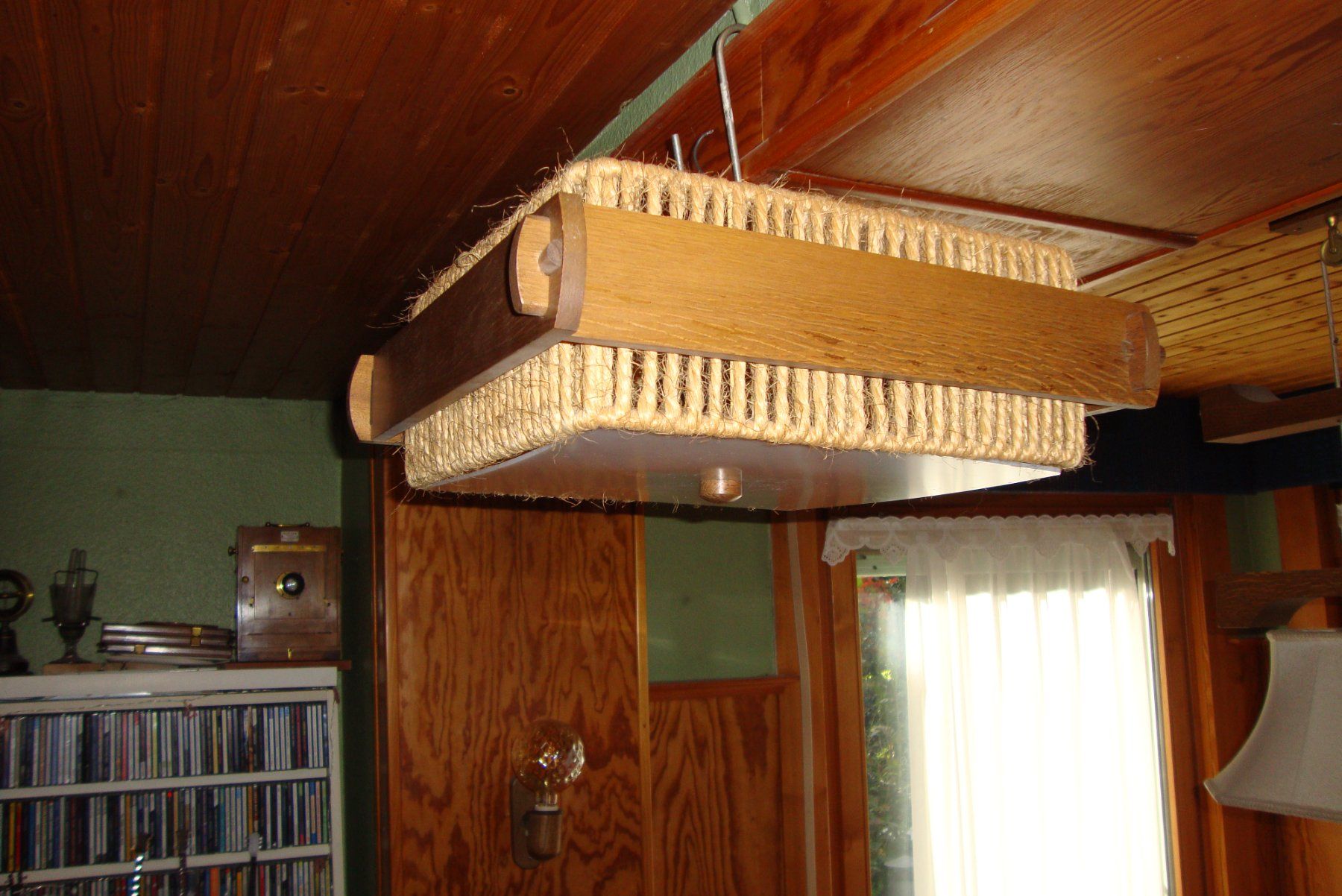 Lampadari & plafoniere: Deckenlampe, Deckenleuchte, Holz + Naturfasern – Usato da Bern venduto da carola31 3