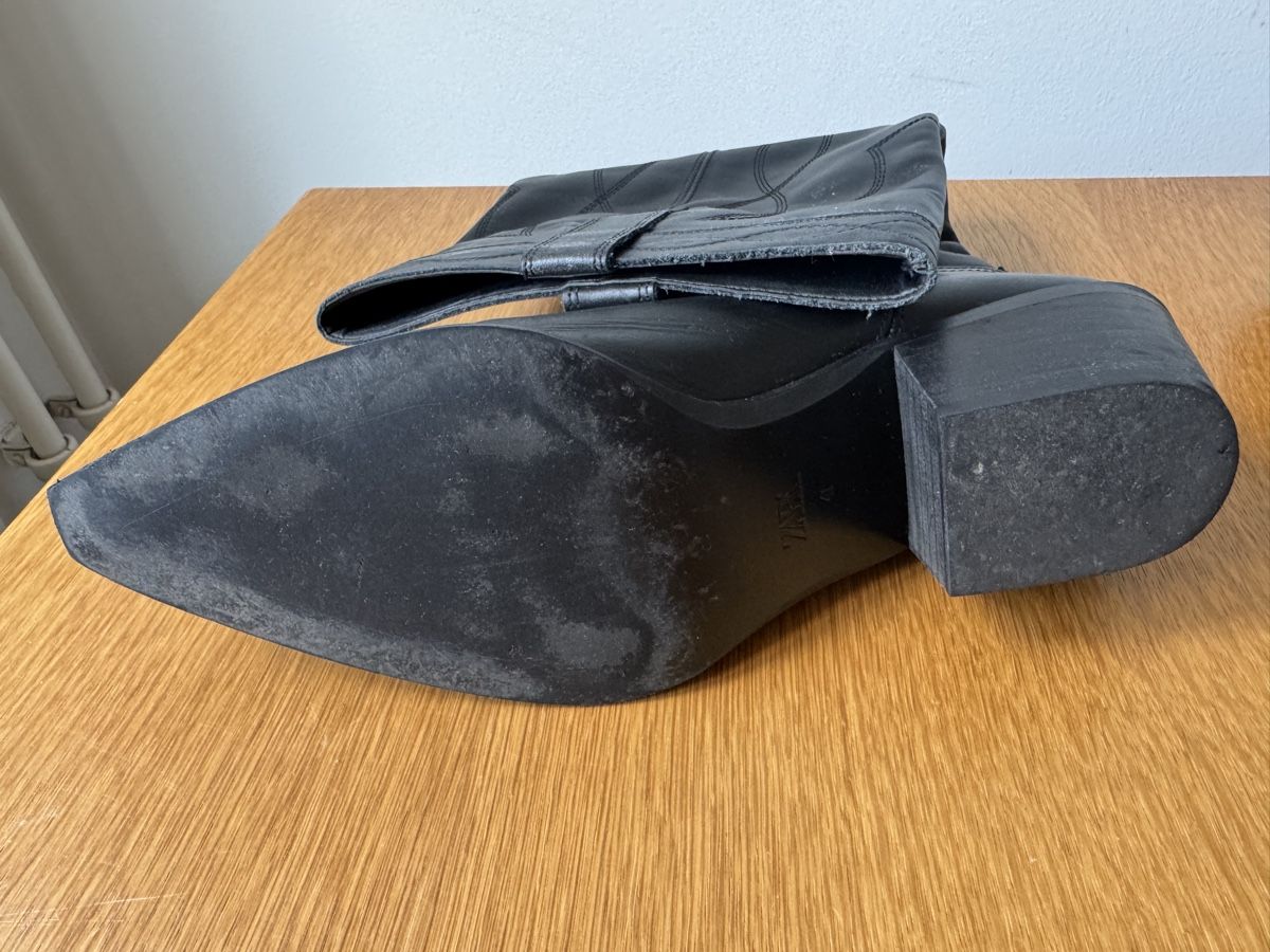 Zara Scarpe da donna: Schwarze Cowboystiefel Gr. 41. – Usato da Zürich venduto da ber_78xz 5