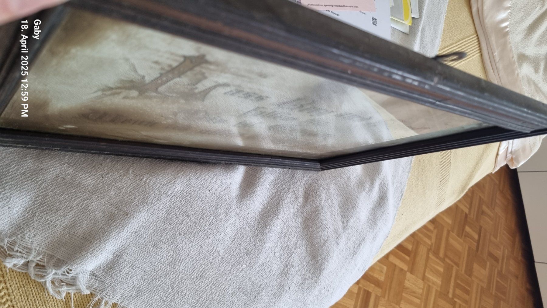 Foto & Immagini: Antikes Jesus Bild mit Spruch, gerahmt – Usato da Dietikon venduto da Jakaranda02 2