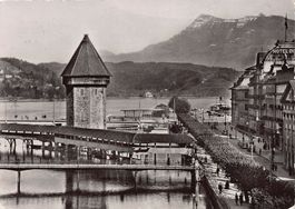 Luzern, Kapellbrücke, Feldpost MIL. SAN. ANSTALT 7