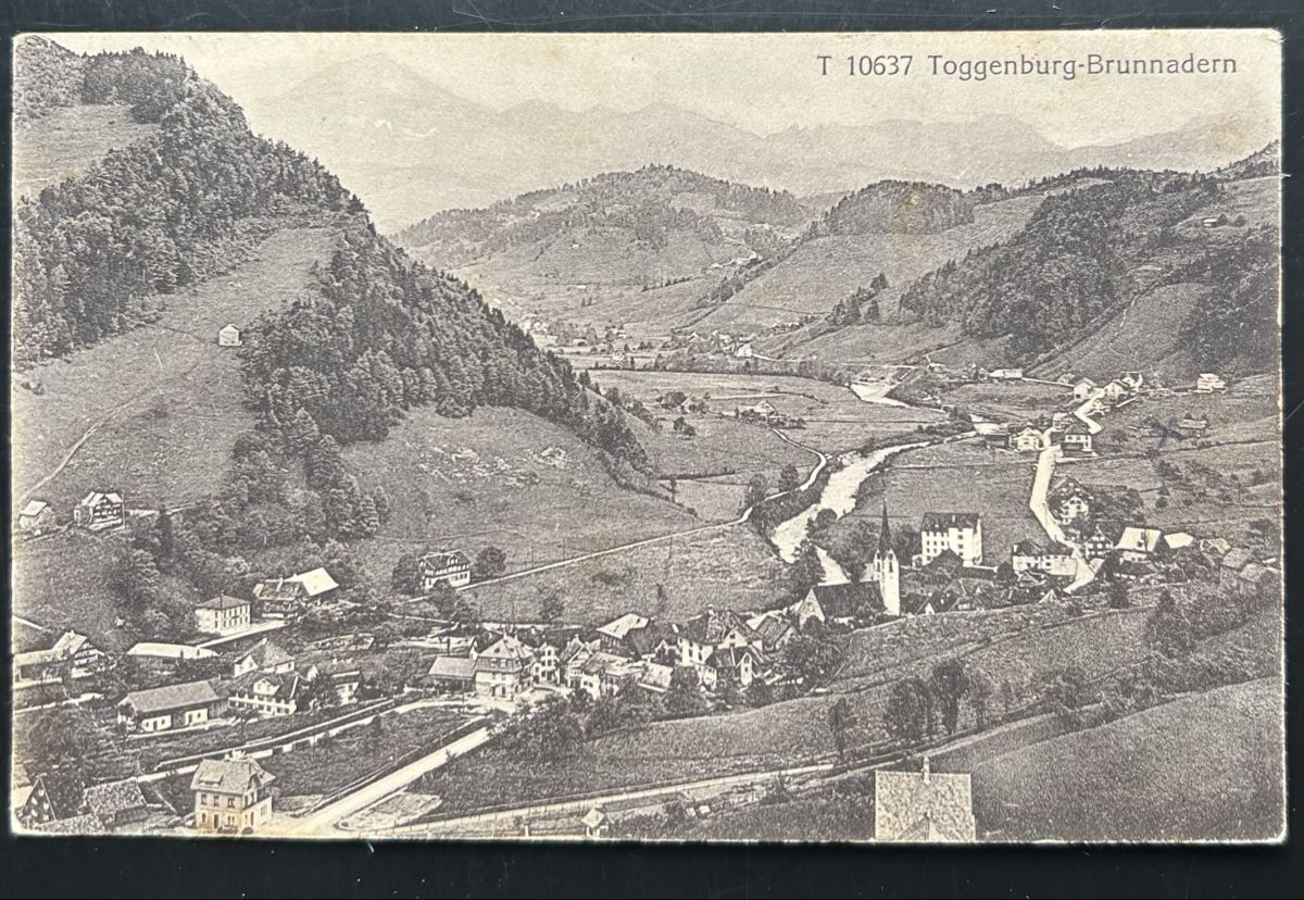 Cartoline postali: Brunnadern Toggenburg  – Usato da Horw venduto da Tellbub