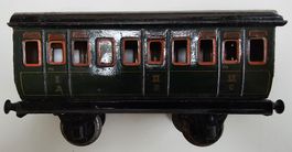 Märklin 1864, Personenwagen 3 Klassen, grün, alte Spur 0
