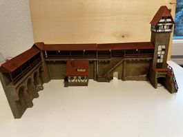 Faller Stadtmauern mit Wachturm H0 patiniert - NUR ABHOLUNG