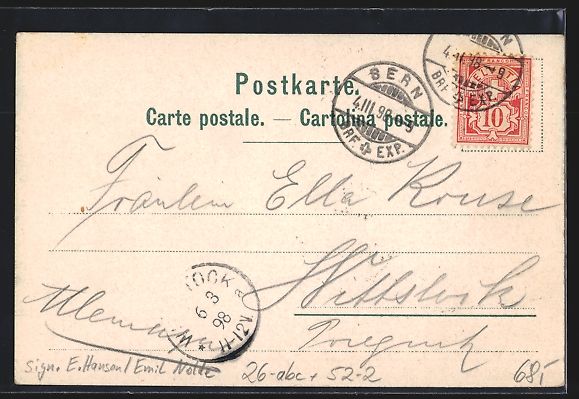 Cartes postales: sign. E. Hansen / Emil Nolde: Jungfrau,  – D'occasion à Berlin par bartko-reher 1