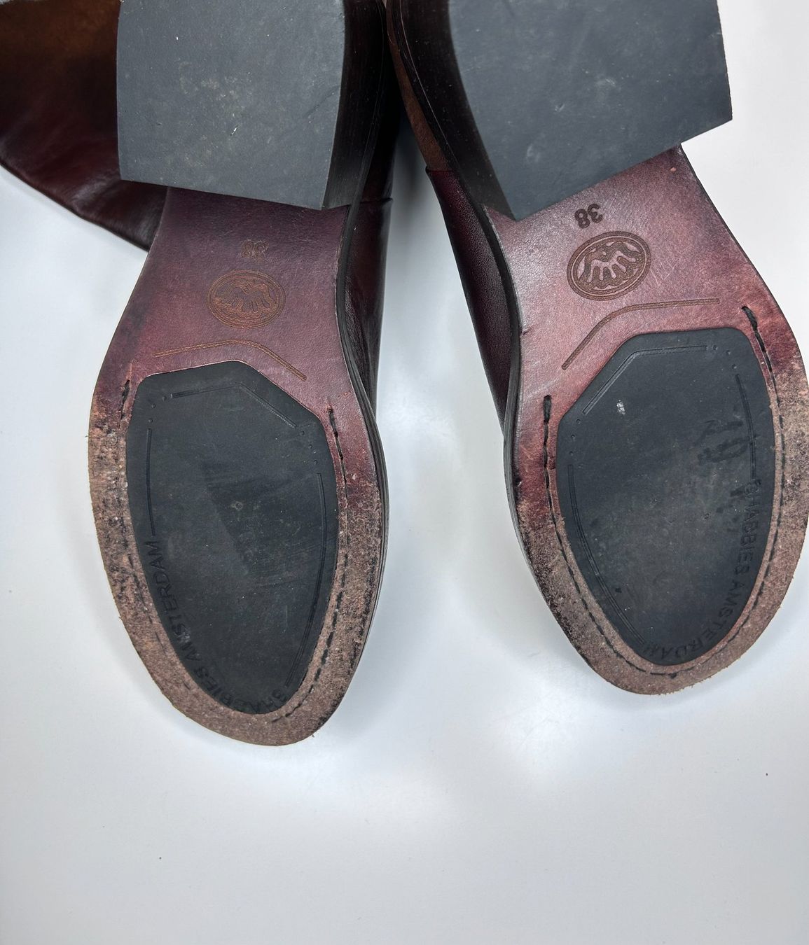 Navyboot Scarpe da donna: Shabbies Amsterdam Lederstiefel – Usato da St. Gallen venduto da look-twice 7