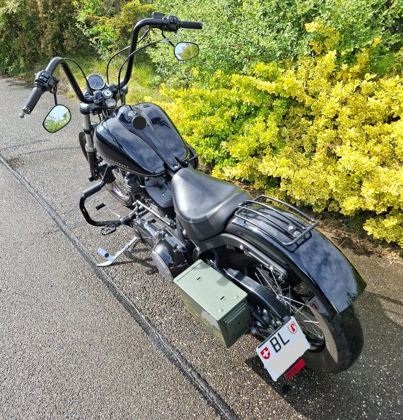 Harley-Davidson Chopper: HARLEY DAVIDSON SOFT TAIL BLACKLINE 1585 – Usato da Reinach BL venduto da vwbora75 5