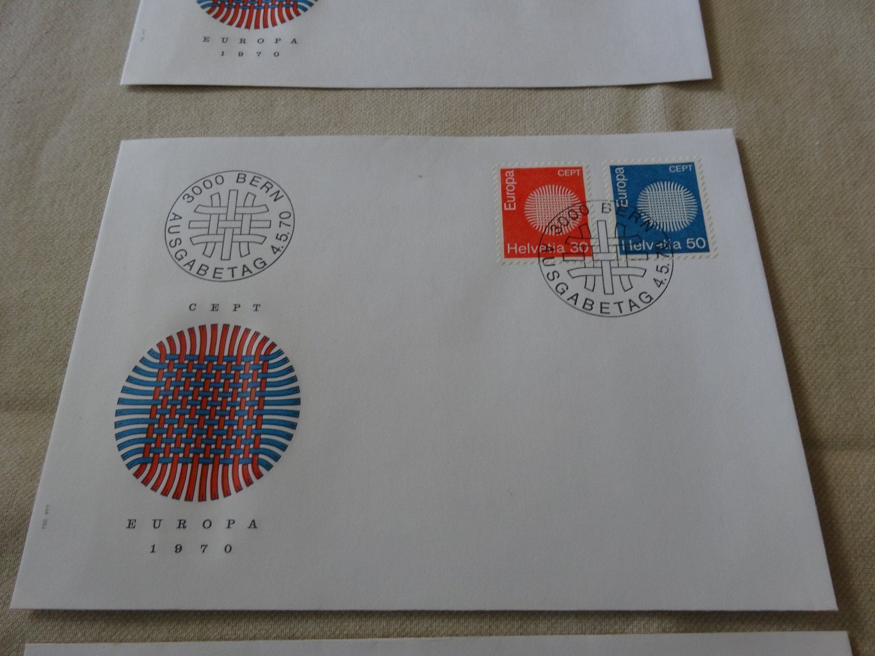 Alle Briefmarken: 3 Sonderbriefe Europa 1970 – Neu und originalverpackt aus Neerach von jenny062 2