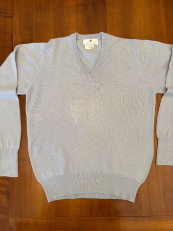 Pull col V Ballantyne 100% cachemire M - Taches