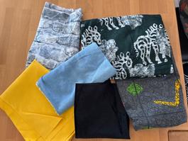 Stoffreste-Paket, verschiedene Stoffe