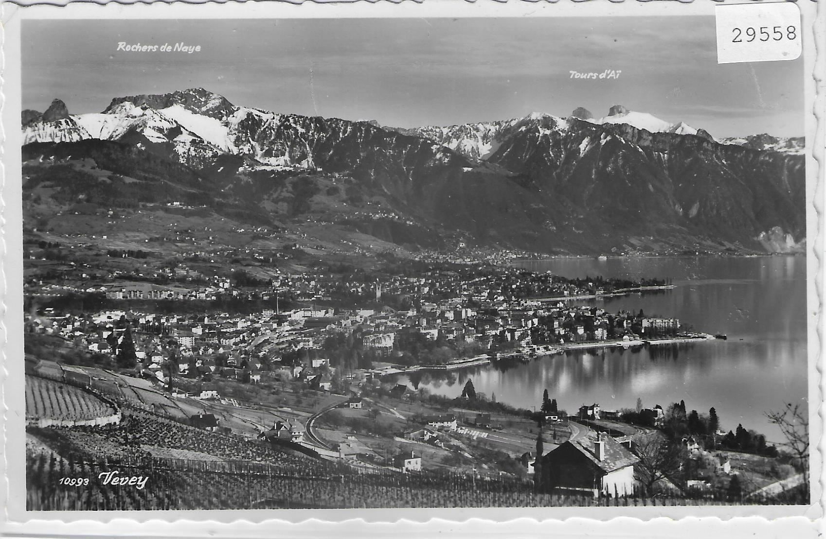 Cartoline postali: Vevey - Vue generale – Usato da Ettingen venduto da Kartenplanet