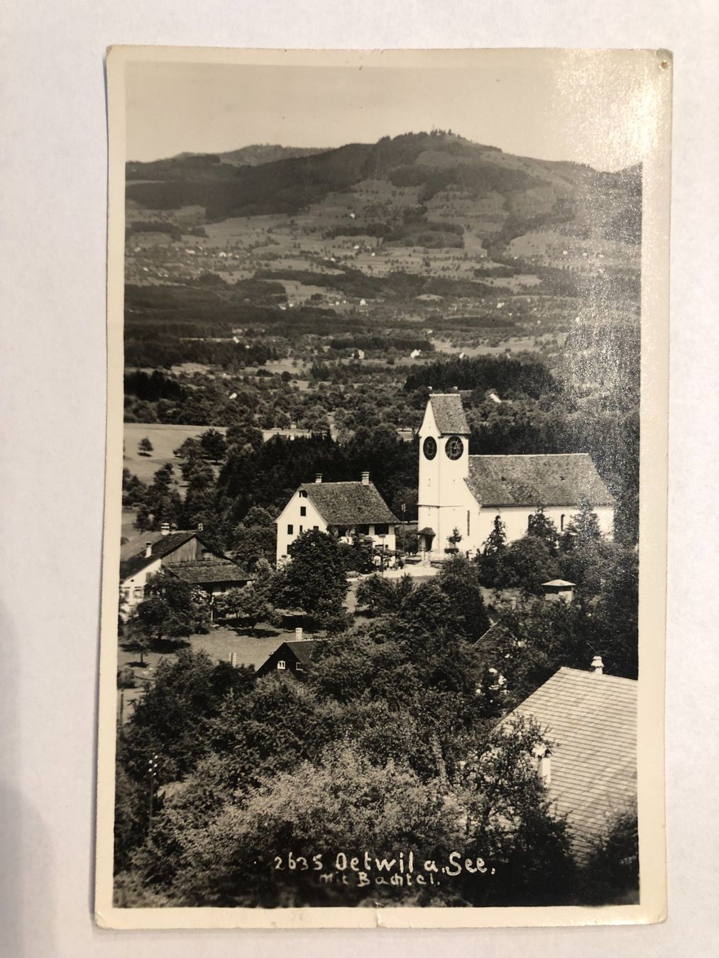 Cartes postales: Oetwil a. See mit Bachtel 1934 – D'occasion à Pfäffikon ZH par Waltoversand